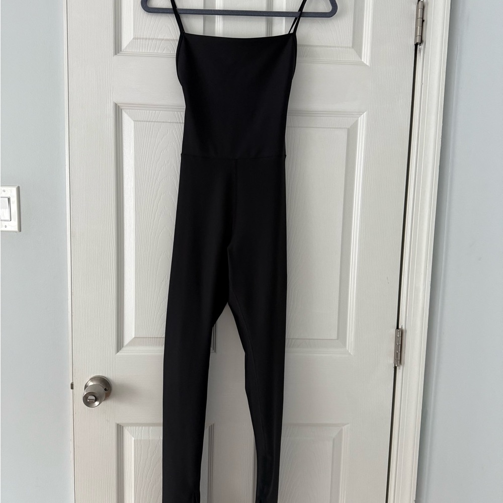 ALO Black Women's open back Jumpsuit